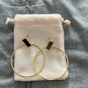 Uncommon James - Gold Hoop earrings- NWOT never worn